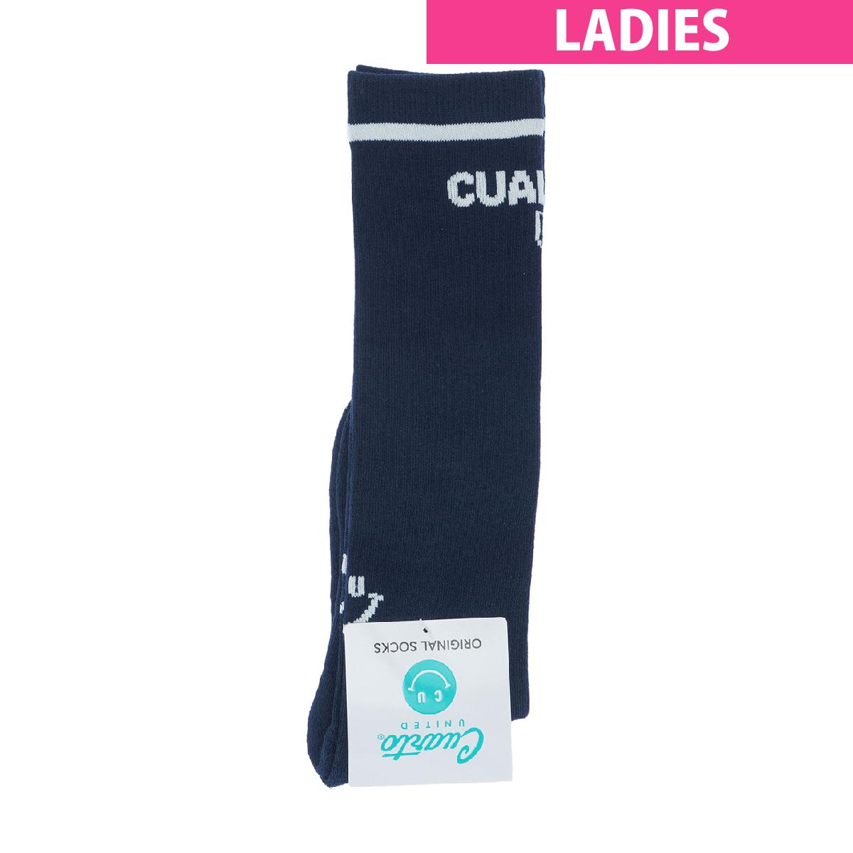 クアルトユナイテッド　CUARTO UNITED　バックスマイルハイソックス　レディス