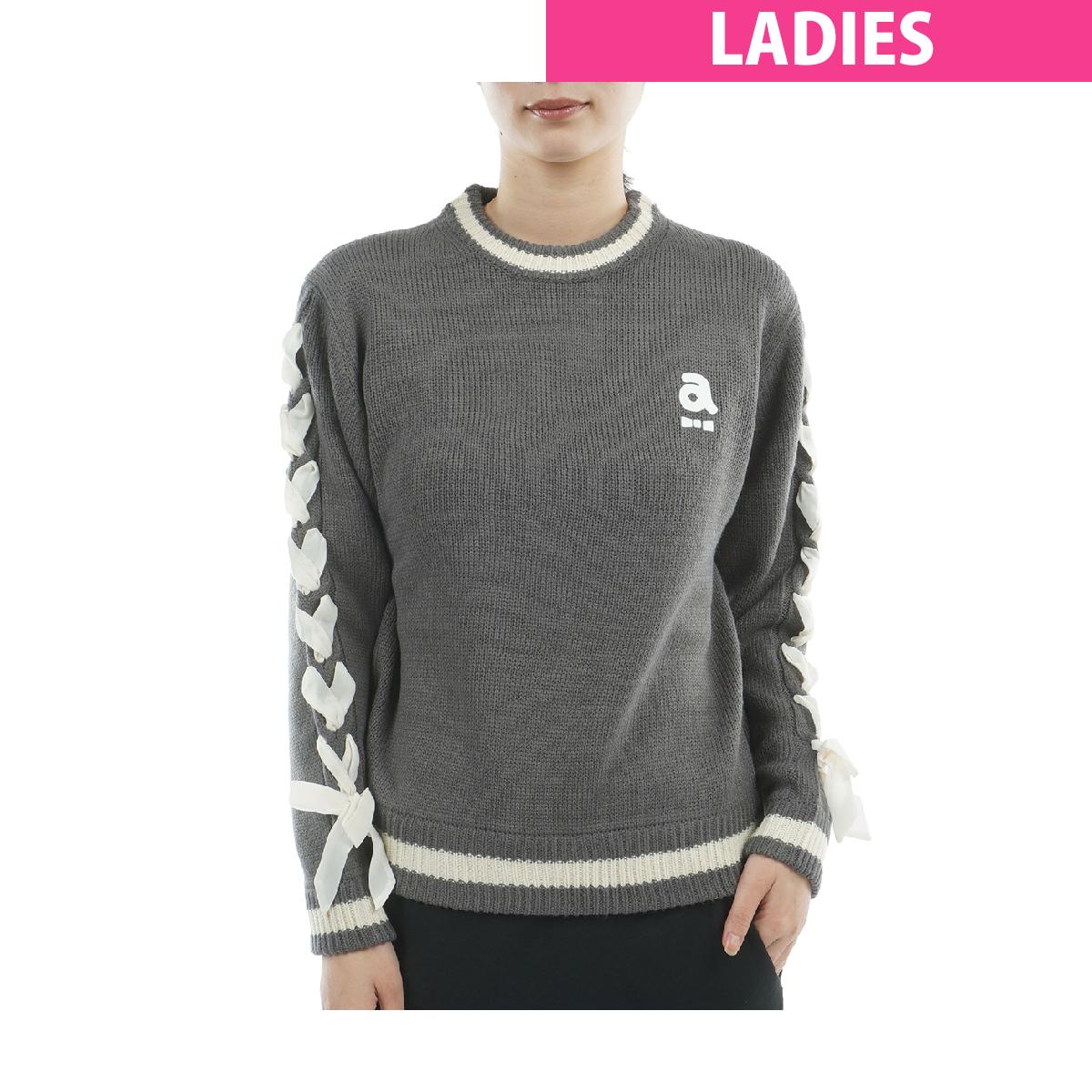 アルチビオ　archivio　ブレードリボン袖プルオーバーセーター　レディス