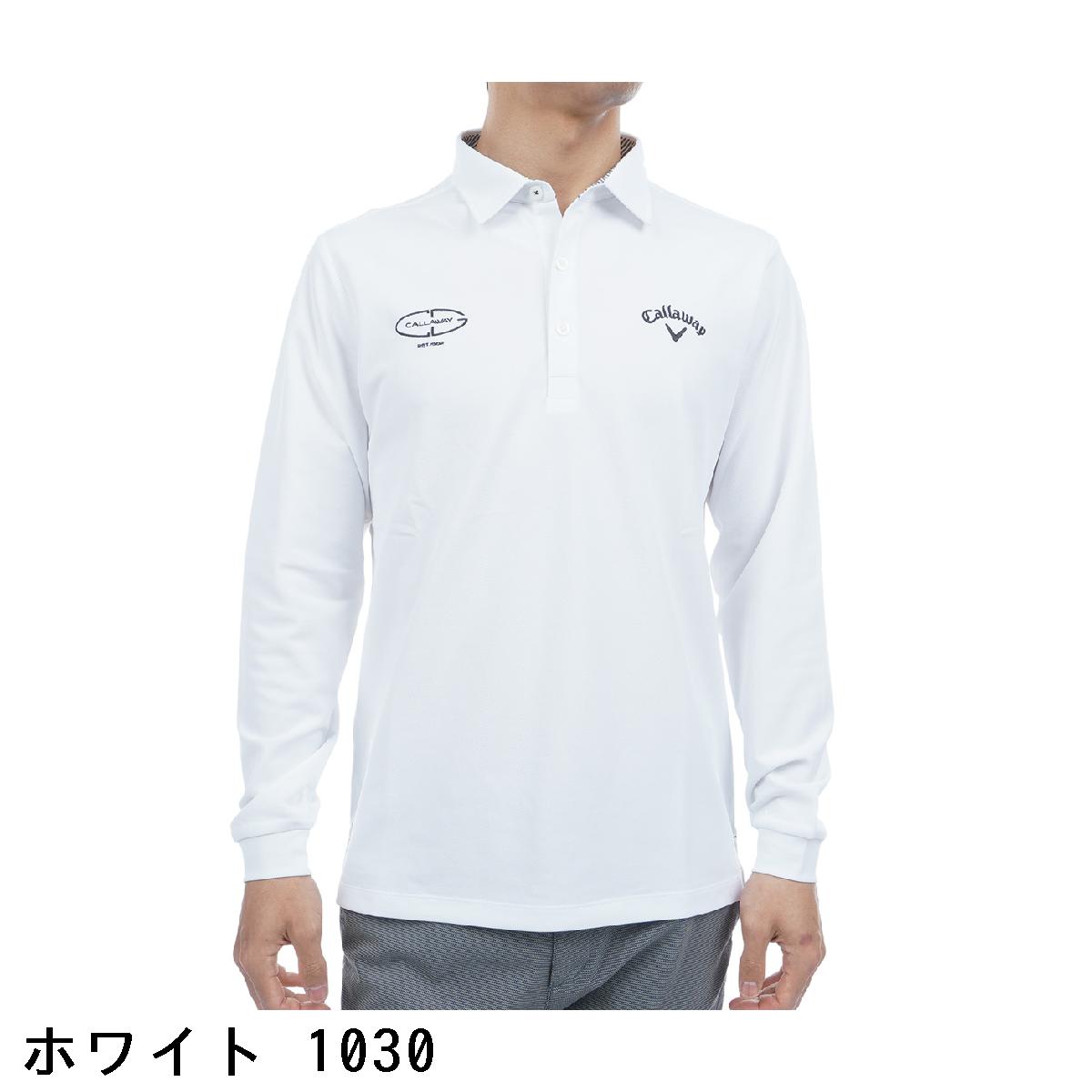 キャロウェイゴルフ　Callaway Golf　鬼鹿の子長袖ポロシャツ