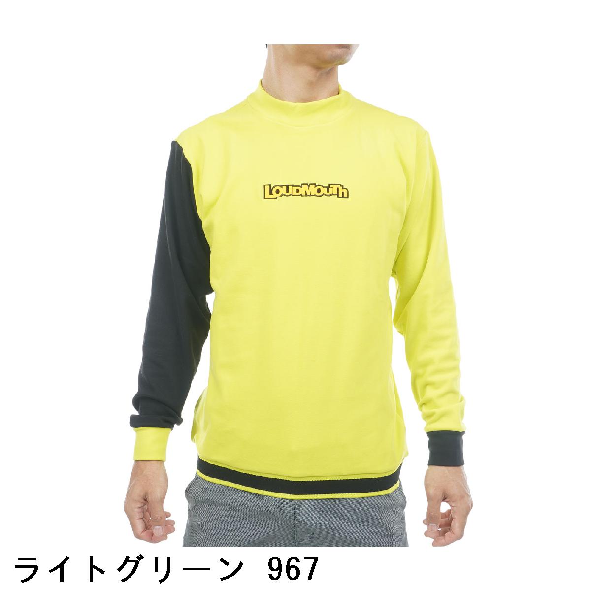 ラウドマウスゴルフ　Loud Mouth Golf　両面起毛 長袖モックネックシャツ