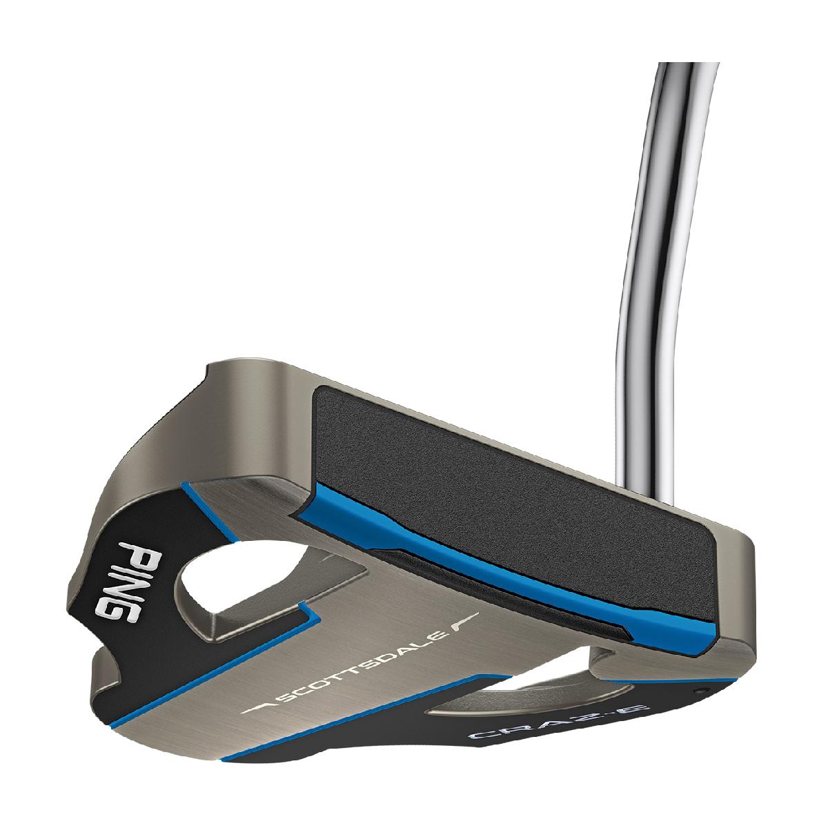 ピン　PING　スコッツデール CRAZ-E パター(グリップ：PP58 ミッドサイズ(ブラック／ブルー))　シャフト：スチール
