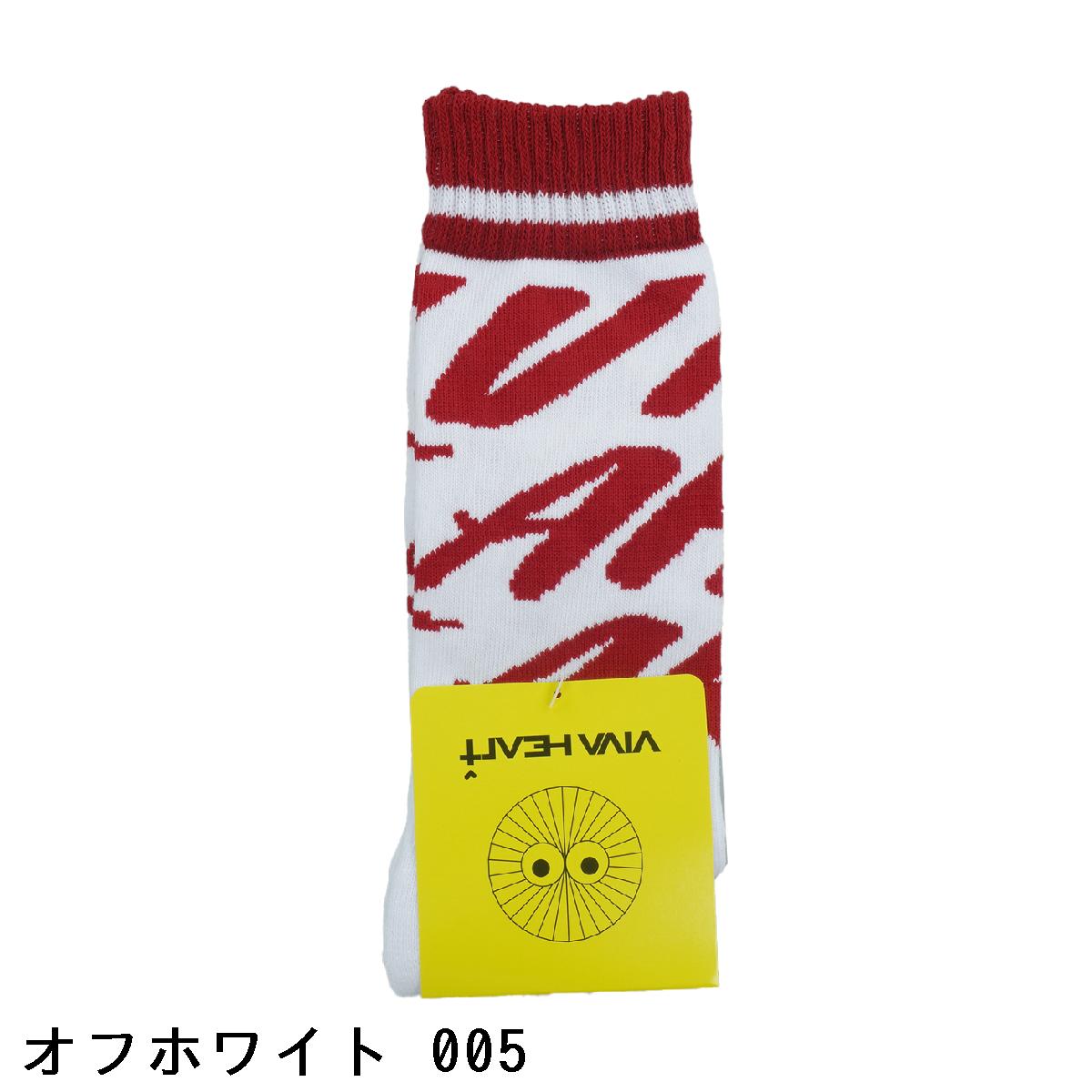 ビバハート　VIVA HEART　フラッシュロゴクルーソックス　レディス