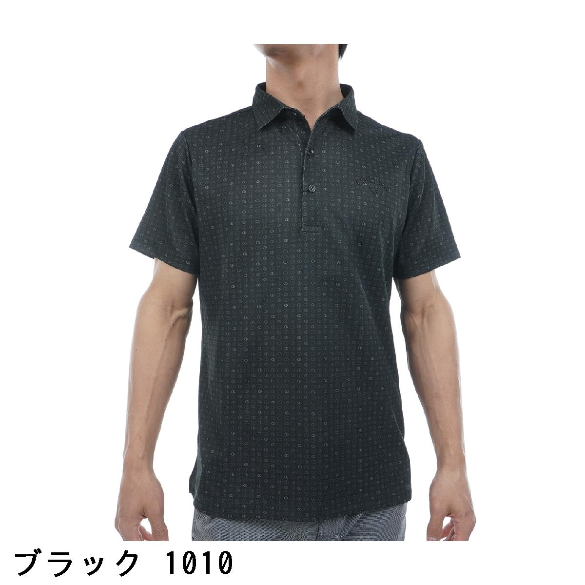 キャロウェイゴルフ　Callaway Golf　-3℃裏クールロゴプリント 鹿の子半袖ポロシャツ