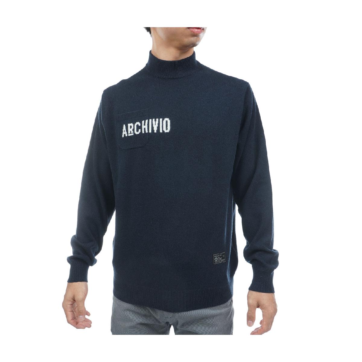 アルチビオ　archivio　ロゴポケットプルオーバーセーター