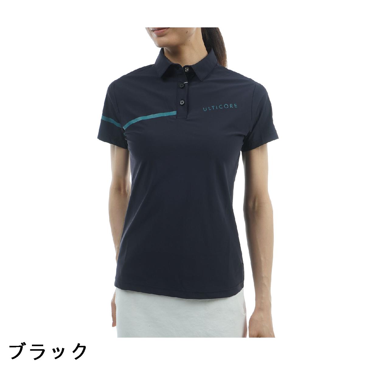 ブリヂストン　BRIDGESTONE GOLF ULTICORE　4Dimotion Fit Split ラグランスリーブ ストレッチ 半袖ポロシャツ　レディス