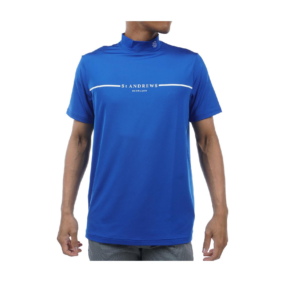 セント・アンドリュース　St ANDREWS　カチオンベア天竺 ハイネック半袖シャツ