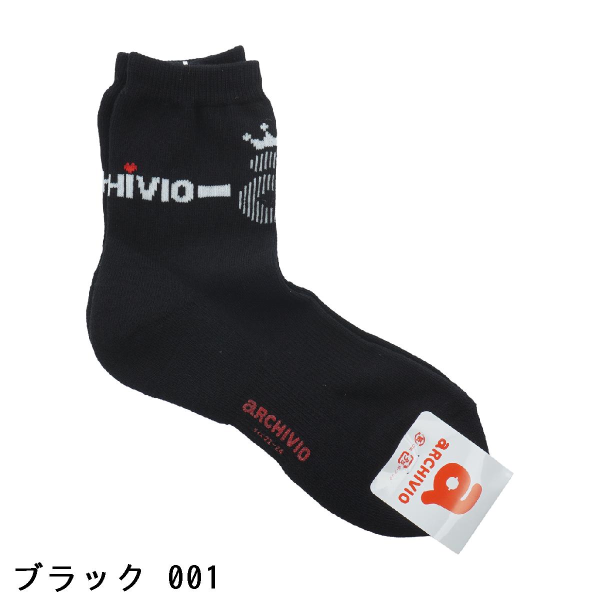 アルチビオ　archivio　ロゴラインショートソックス　レディス