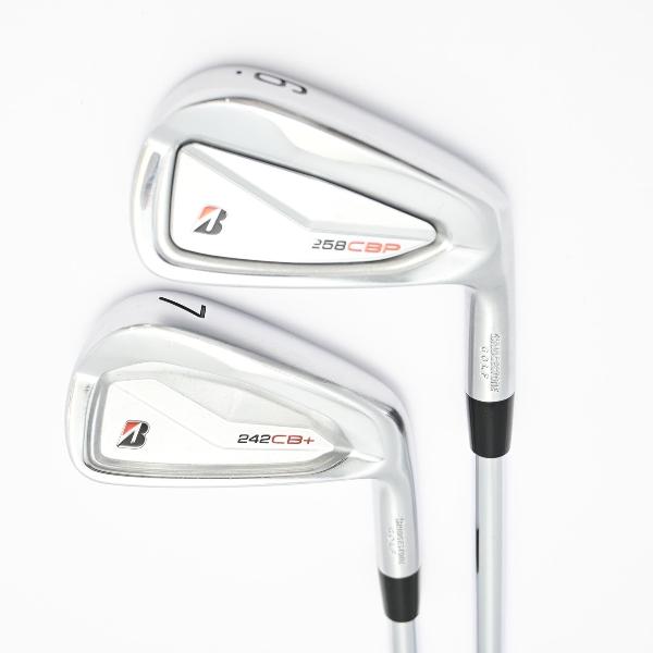 【中古】ブリヂストン　BRIDGESTONE GOLF　242CB+ 258CBP COMBO アイアン N.S.PRO MODUS3 TOUR 105 DUAL FLOW　シャフト：N.S.PRO MODUS3 TOUR 105 DUAL FLOWCランク　フレックスS　男性用 メンズ用　右用