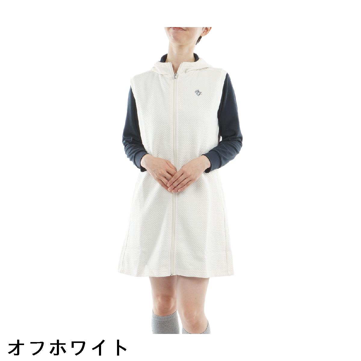 マリクレール　marie claire　膨れジャカード ストレッチ ワンピースベスト　レディス