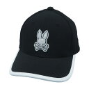 サイコバニー PSYCHO BUNNY シルエットロゴ ストレッチ キャップ