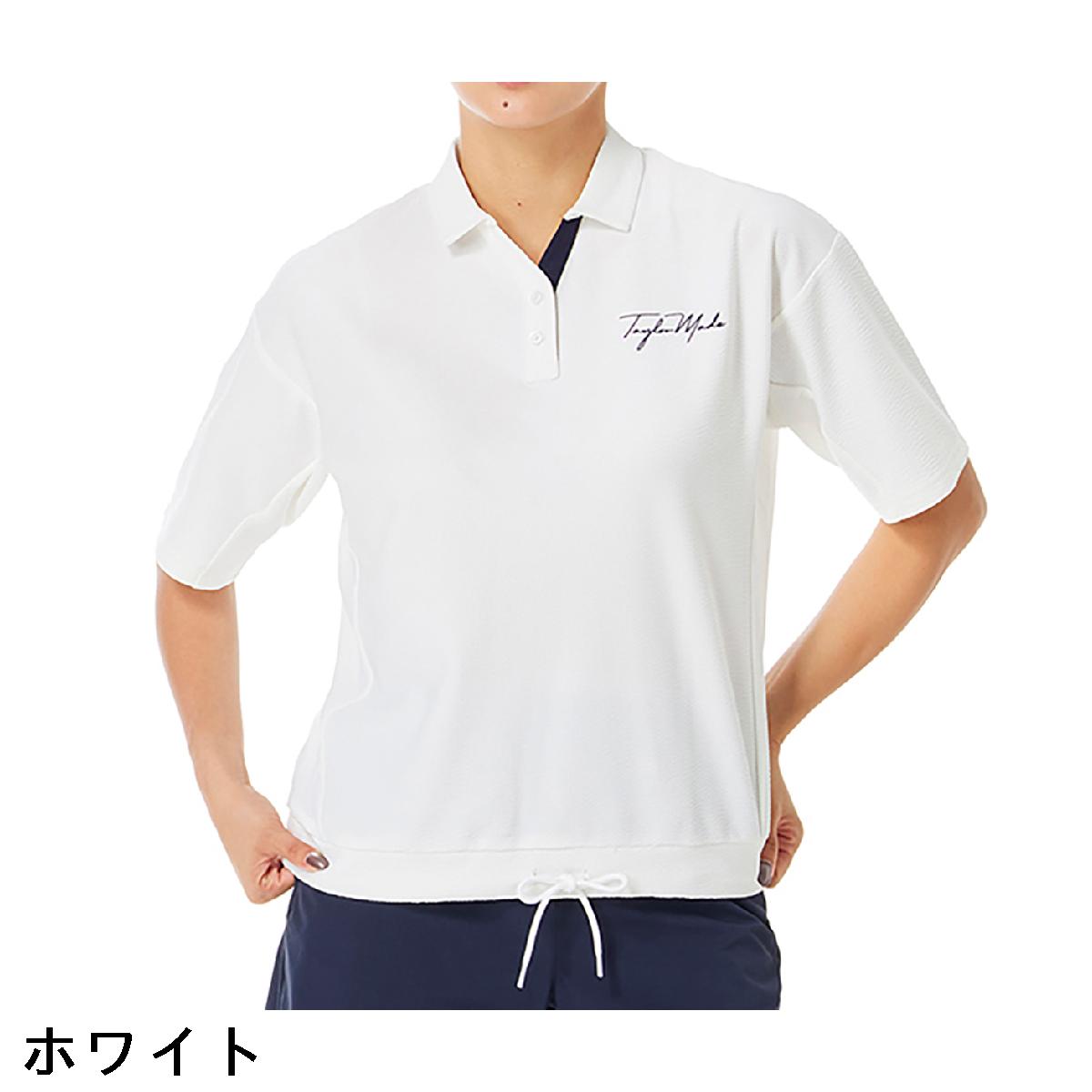 テーラーメイド　Taylor Made　ストレッチ リラックスシアサッカー半袖ポロシャツ　レディス