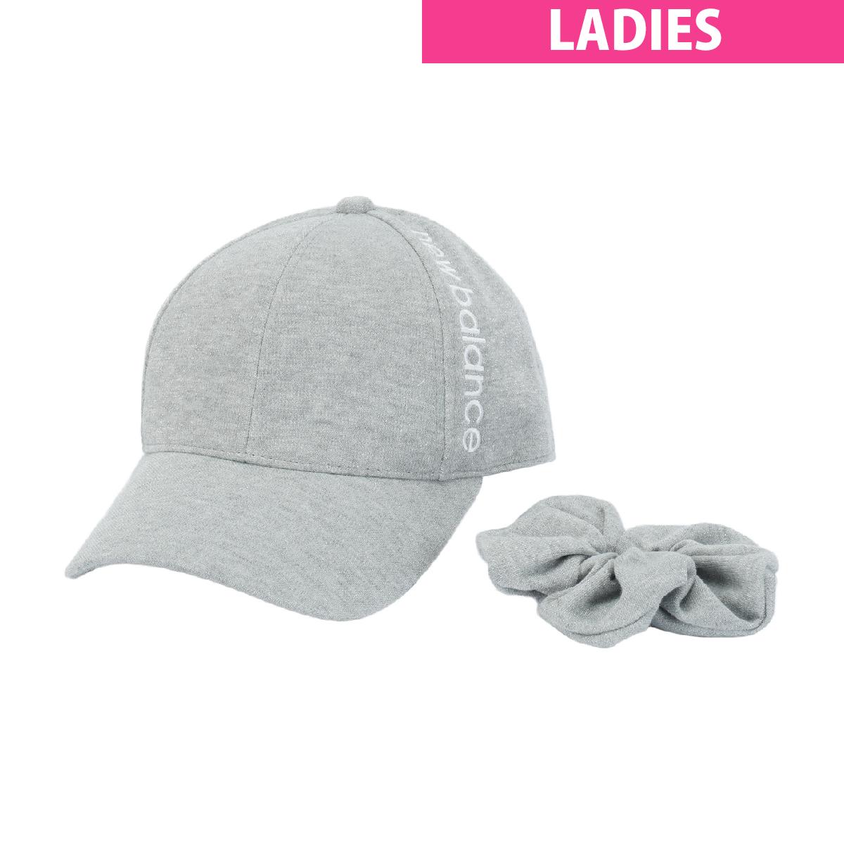 ニューバランス　New Balance　6パネル シュシュ付きキャップ　レディス