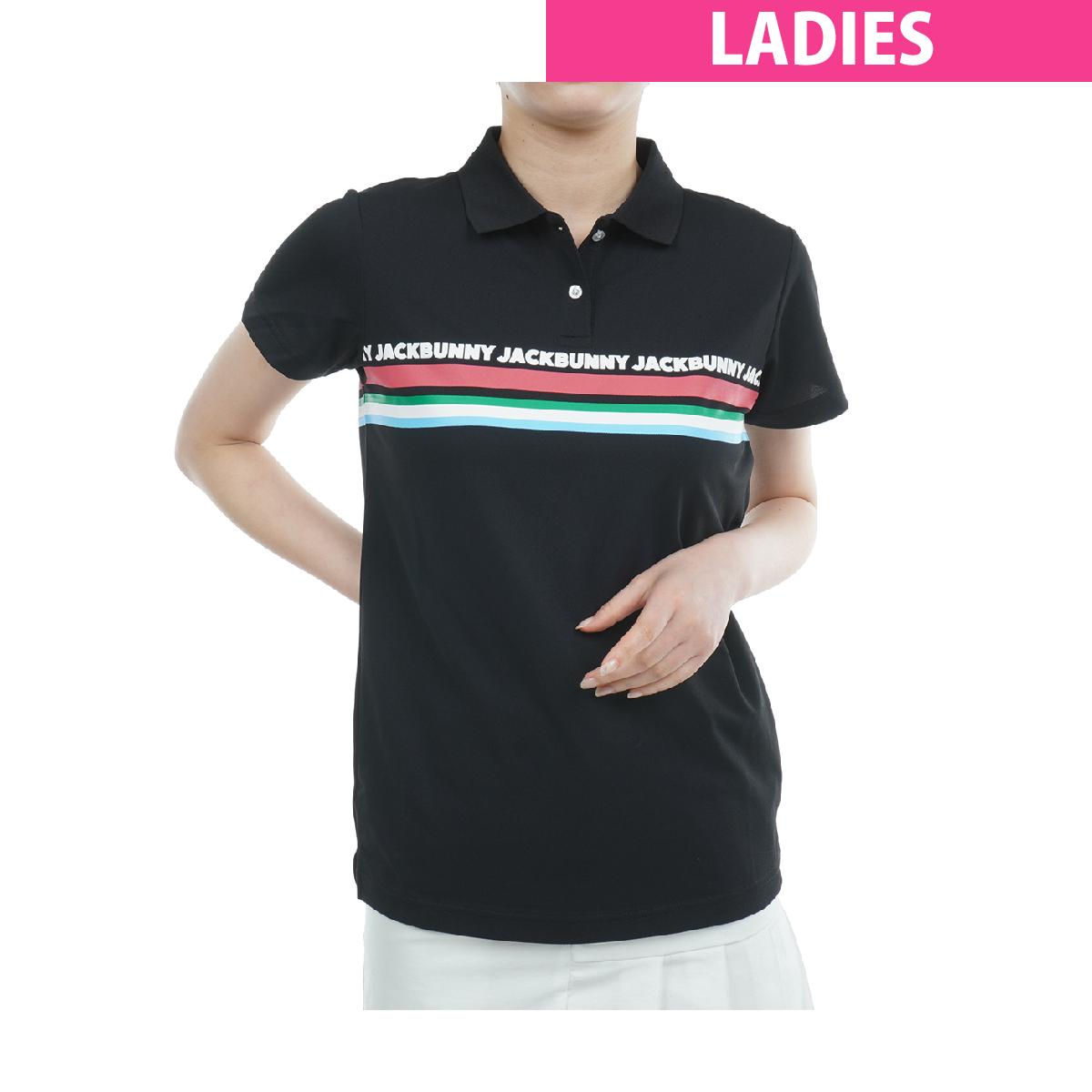 ジャックバニー　Jack Bunny!!　ZERO AQUA 鹿の子 半袖ポロシャツ　レディス