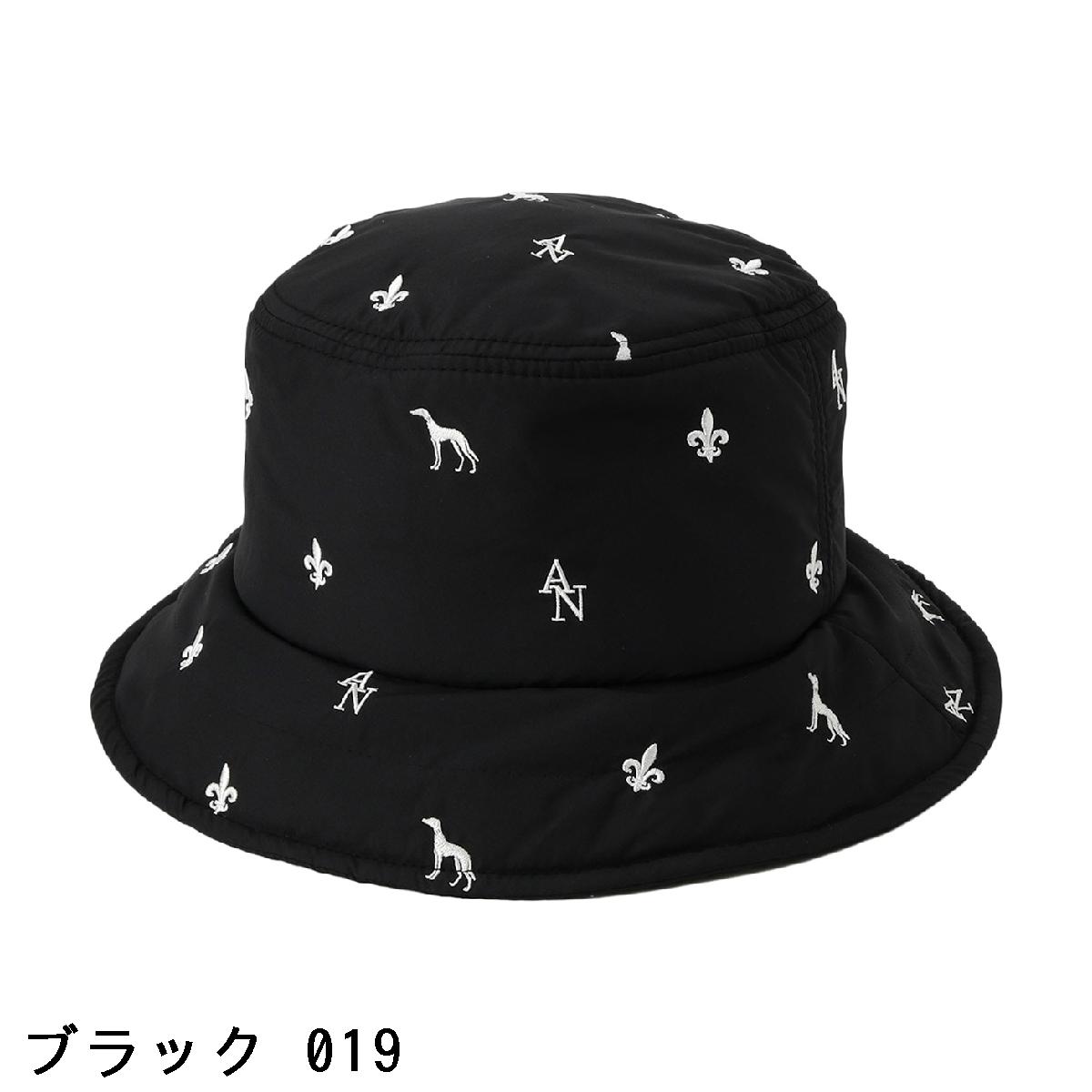 アダバットネイビー　ADABAT NAVY　エンブロイダリーモノグラムハット　レディス