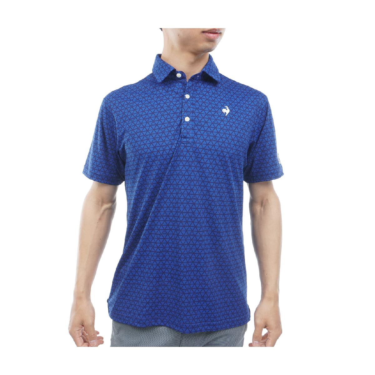 Shirts - ルコックスポルティフ ゴルフ　Le coq sportif GOLF　ストレッチ MID SUMMER1 チェック柄半袖ポロシャツ