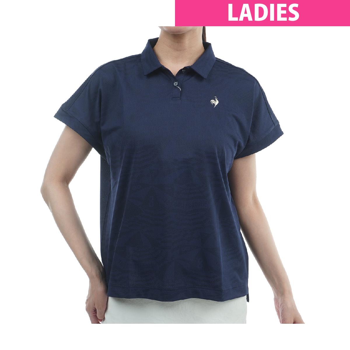 2026春夏新作 ネコポス発送！送料無料 ゴルフウェア 半袖 ポロシャツ ニューエラ NEW ERA GFW SS STRIPE COLLAR POLO レディース Tシャツ 吸汗速乾 UVカット 抗菌加工 14859855 14859857