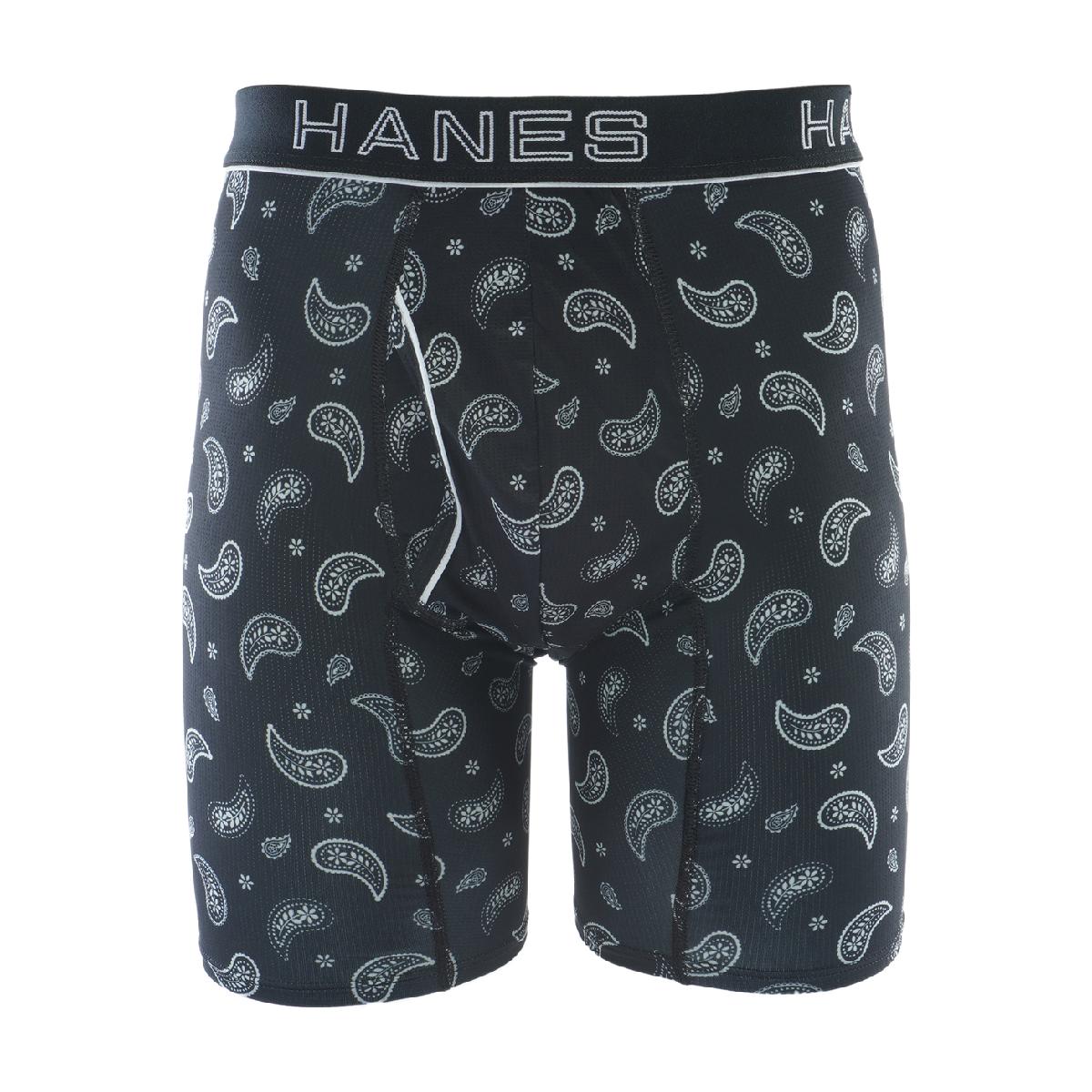 ヘインズ　Hanes　ストレッチ CFF ペーズリー柄 ボクサーブリーフ
