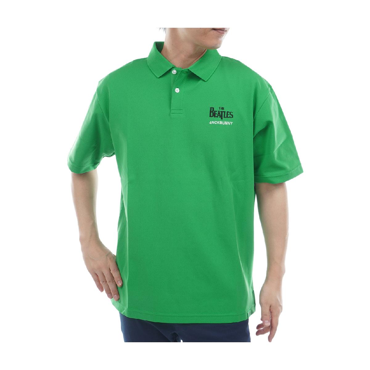ジャックバニー　Jack Bunny!!　The BEATLES コラボ メッシュ天竺 半袖ポロシャツ