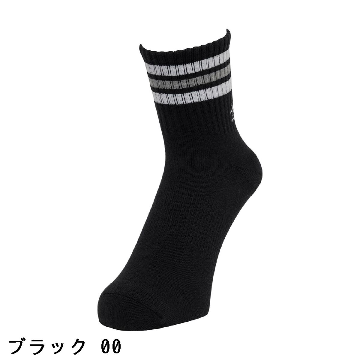 マンシングウェア　Munsingwear　ライン ショートソックス