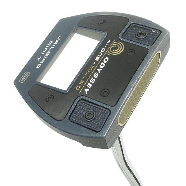 【中古】オデッセイ　AI-ONE MILLED　Ai-ONE MILLED JAILBIRD MINI T VERSA90 DB パター スチールシャフト　【34】シャフト：スチールシャフトCランク　フレックス計測項目外　男性用 メンズ用　右用