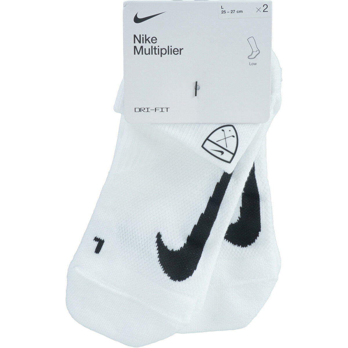 ナイキ　NIKE　マルチプライヤー ゴルフ クォーターソックス 2足セット