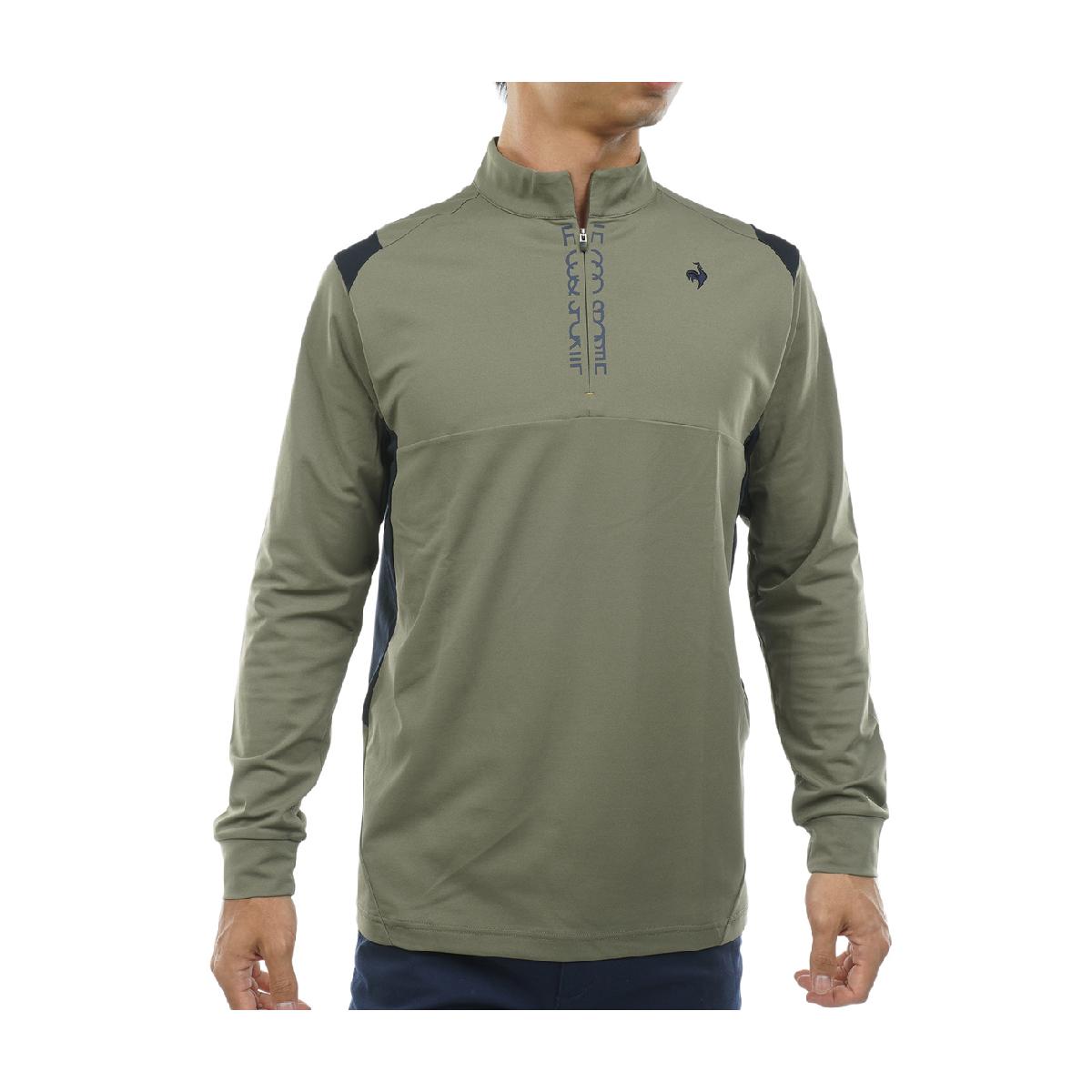 ルコックスポルティフ ゴルフ　Le coq sportif GOLF　ストレッチ スポーティハーフジップ長袖シャツ