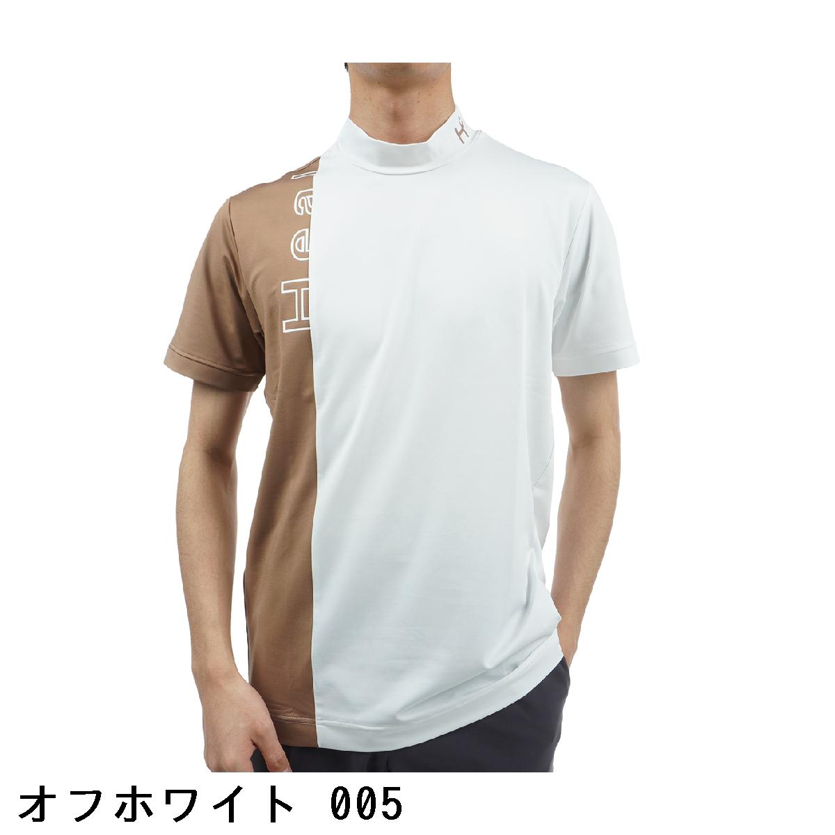 ヒールクリーク　Heal Creek　ストレッチ ベア天竺 モックネック半袖シャツ