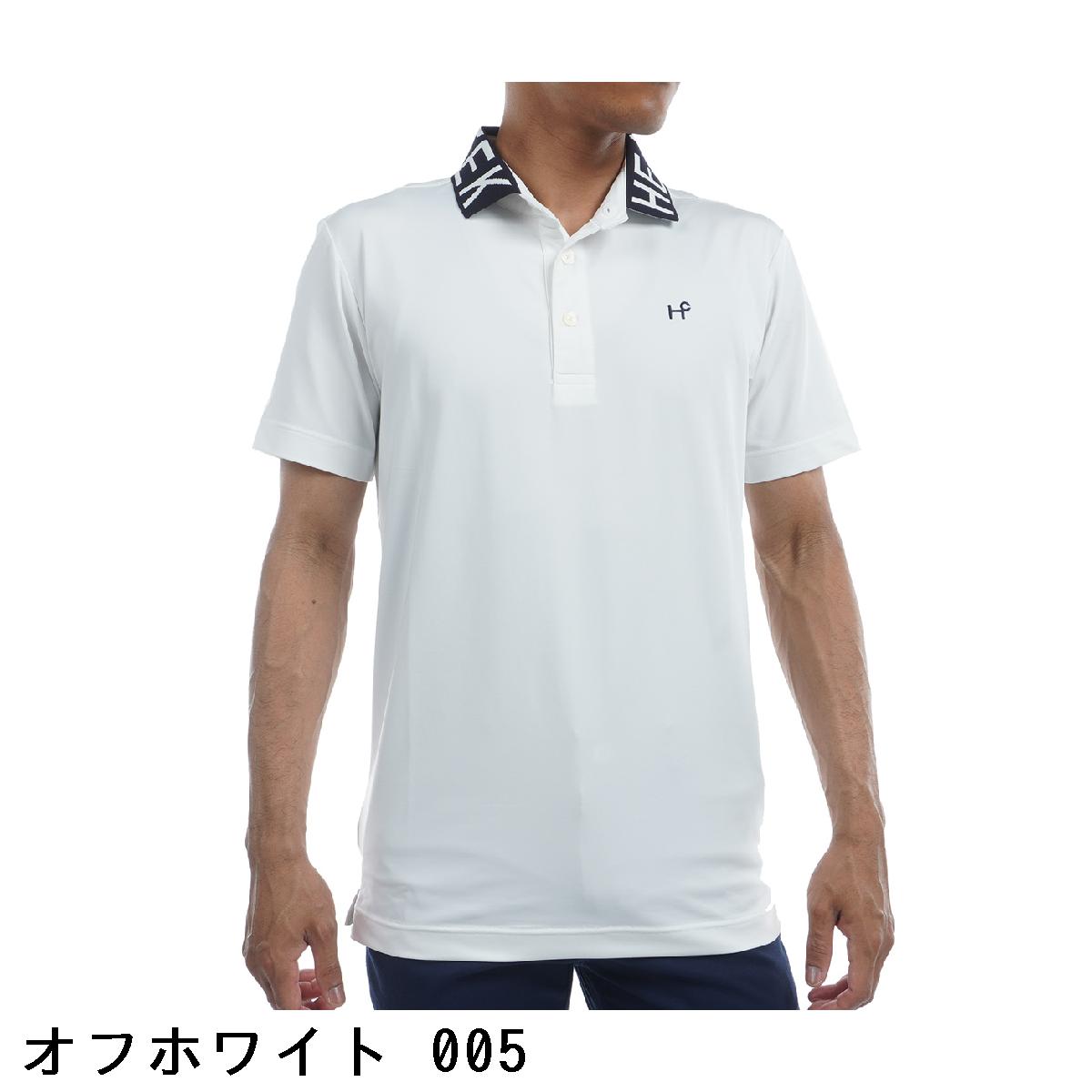 ヒールクリーク　Heal Creek　ストレッチ ベア天竺 BIGロゴ衿半袖ポロシャツ