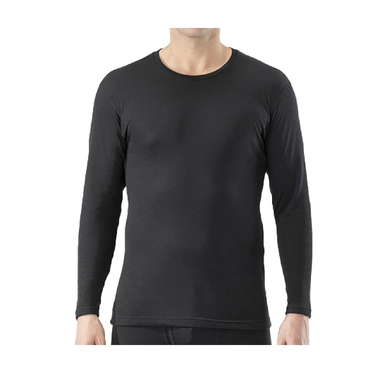 ミズノ　MIZUNO　ストレッチ 裏起毛 ブレスサーモアンダーウェア厚手forActive クルーネック長袖インナーシャツ