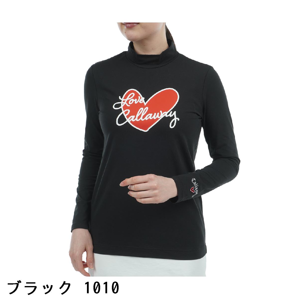 キャロウェイゴルフ　Callaway Golf　LOVEキャロウェイ 長袖モックネックシャツ　レディス