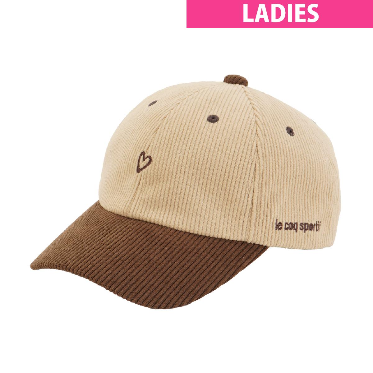 ルコックスポルティフ ゴルフ　Le coq sportif GOLF　コーデュロイ キャップ　レディス