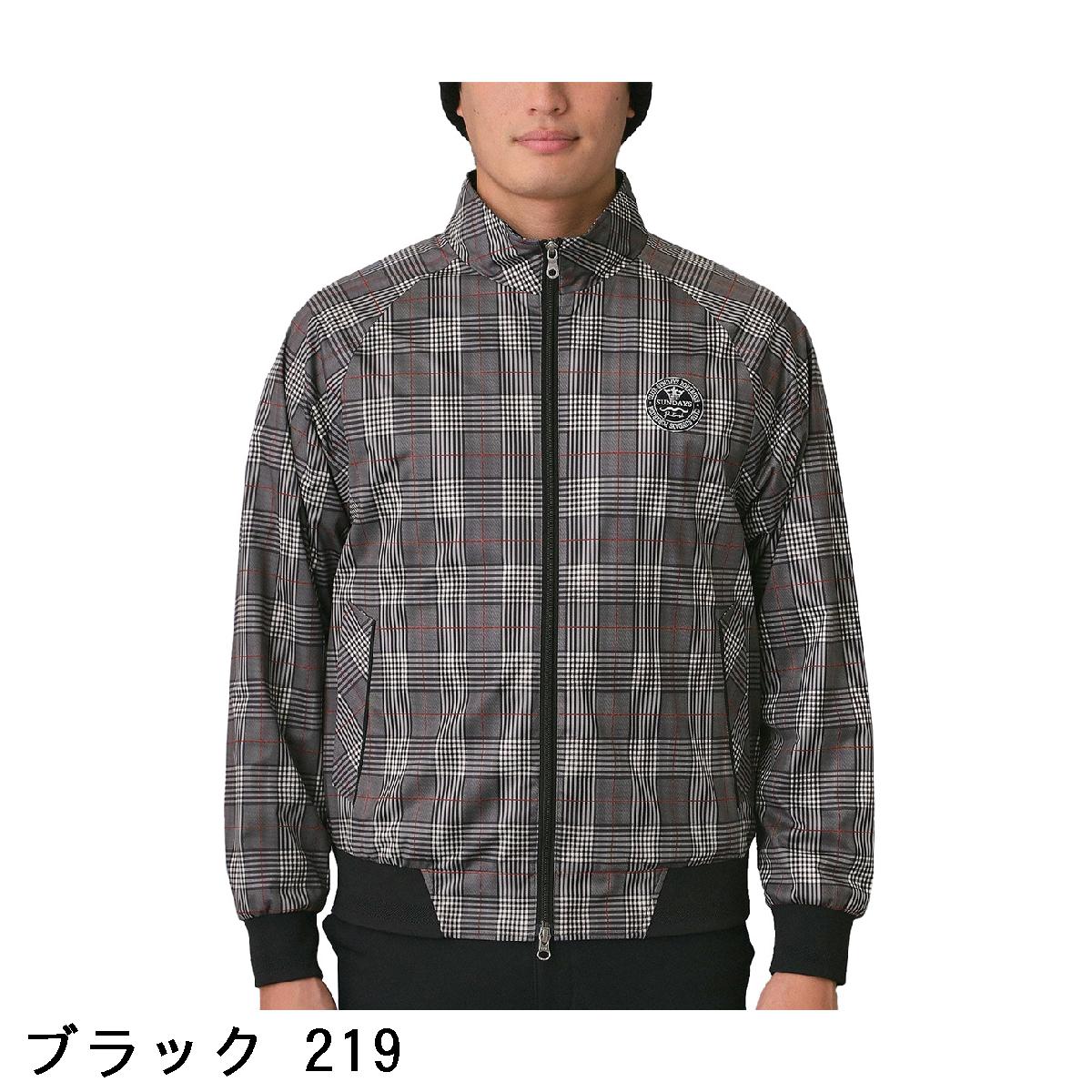 アダバットネイビー　ADABAT NAVY　ストレッチ 撥水 グレンチェックブルゾン