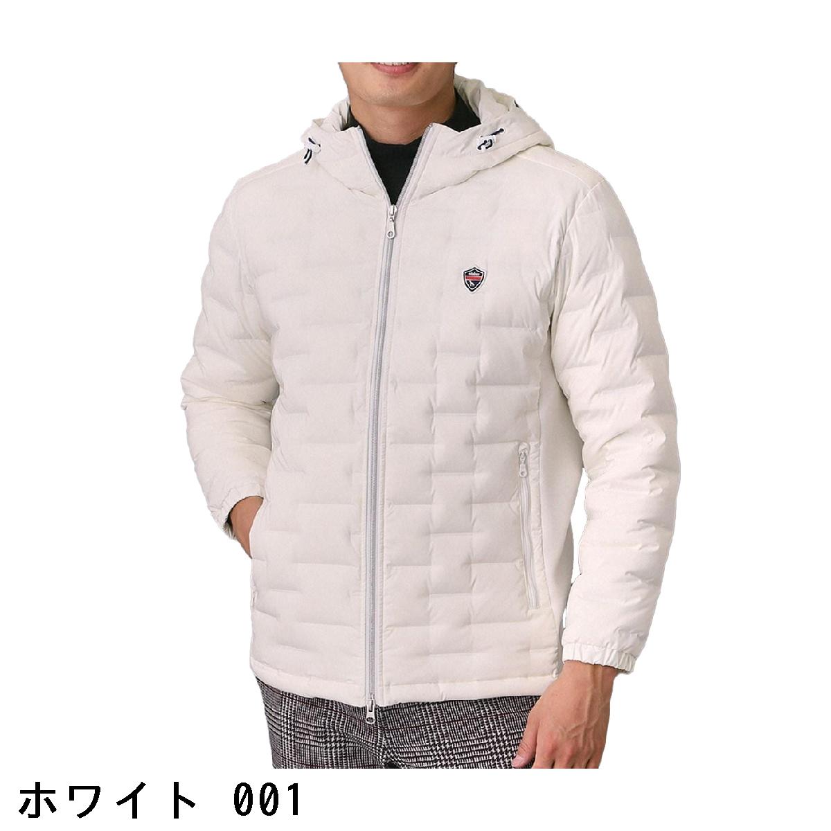 アダバットネイビー　ADABAT NAVY　フードロゴ ストレッチダウンジャケット