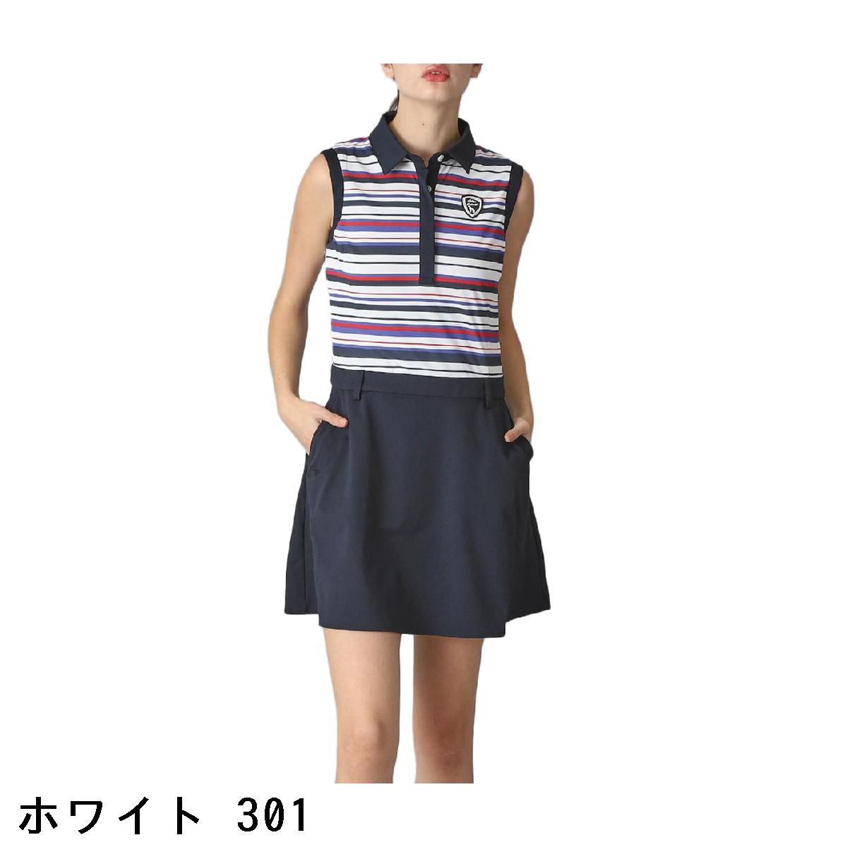 アダバットネイビー　ADABAT NAVY　吸水速乾 接触冷感 ボーダーコンビワンピース　...