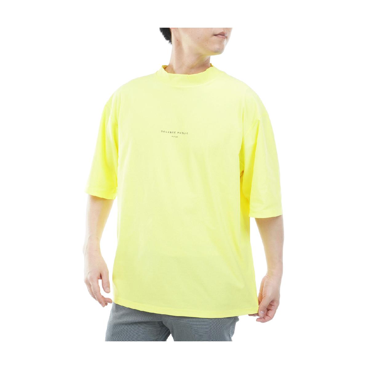 サルベージ パブリック コレパ　SALVAGE PUBLIC Kolepa　ストレッチ TI LEAF Paisley サーフモックネック5分袖Tシャツ