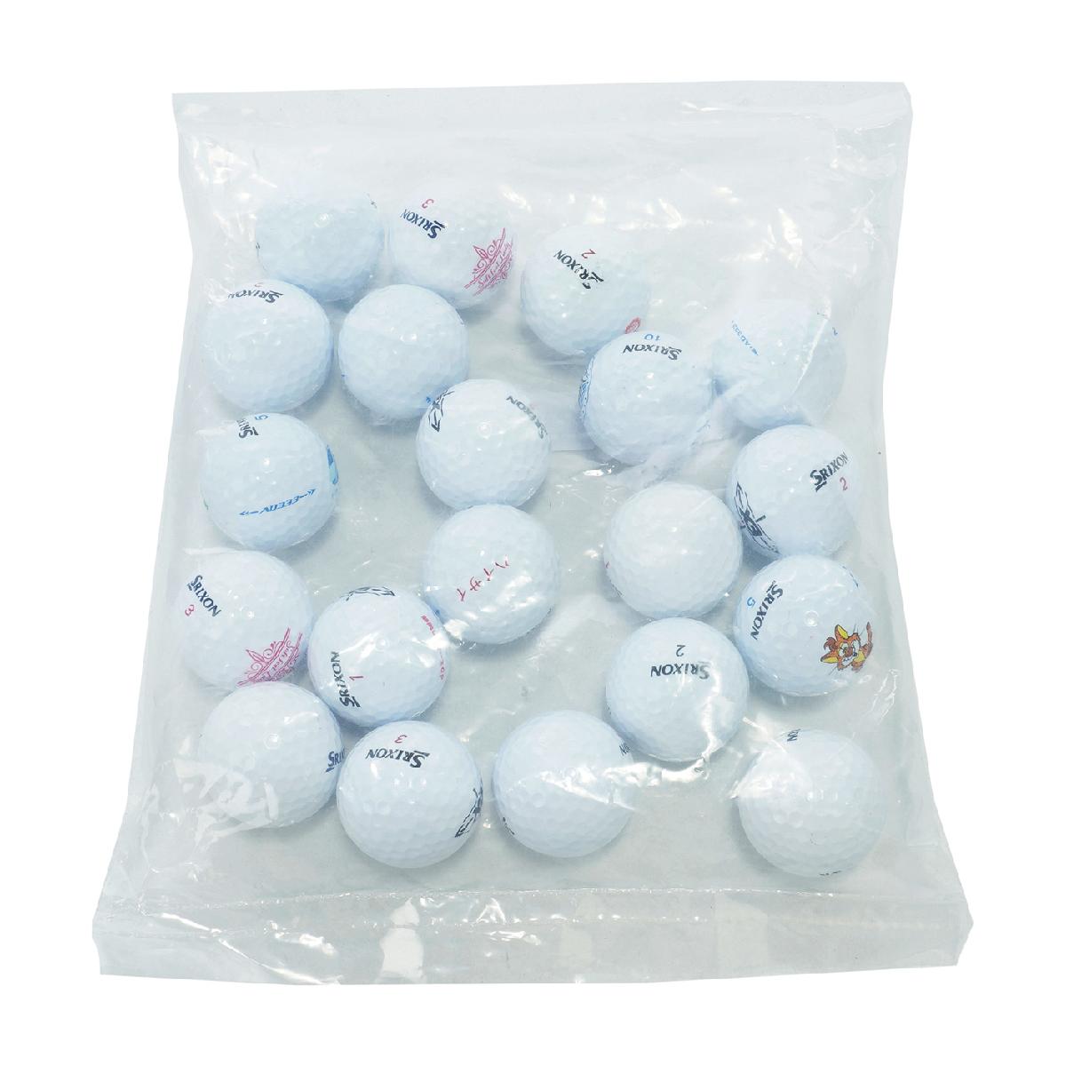 樂天商城 - ロストボール　Lost Ball　Sランク スリクソン混合 ECOボール ホワイト系 20個セット