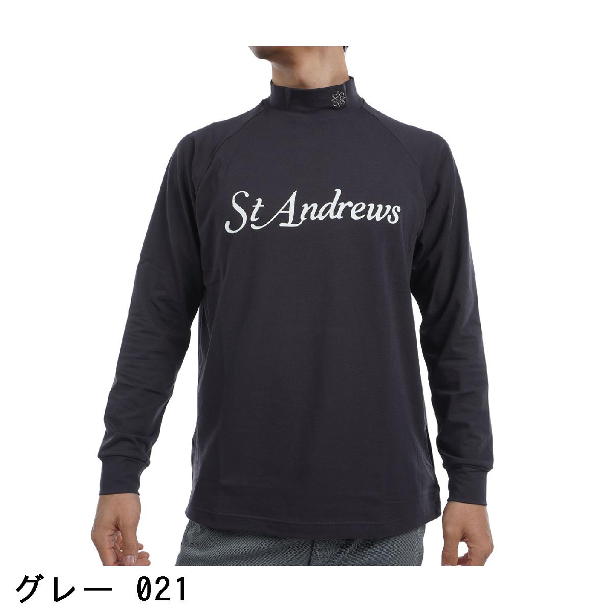 セント・アンドリュース　St ANDREWS　ベア天竺 ハイネック長袖シャツ