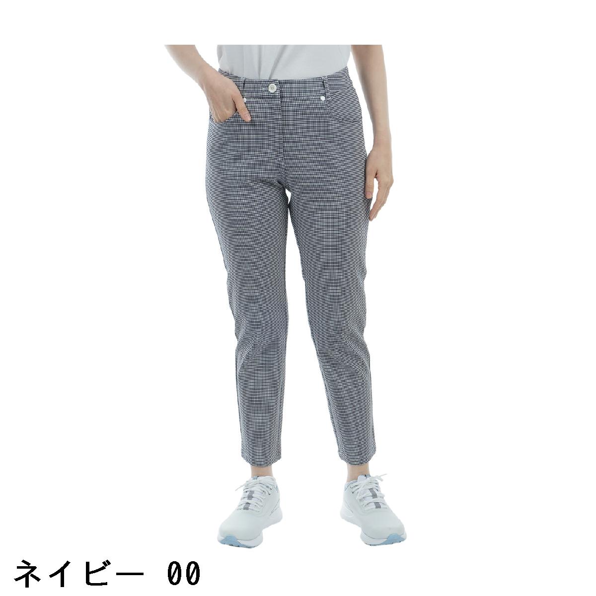 マンシングウェア　Munsingwear　SEASON COLLECTION 360°Series ストレッチ 先染めギンガムチェック 9分丈パンツ　レディス