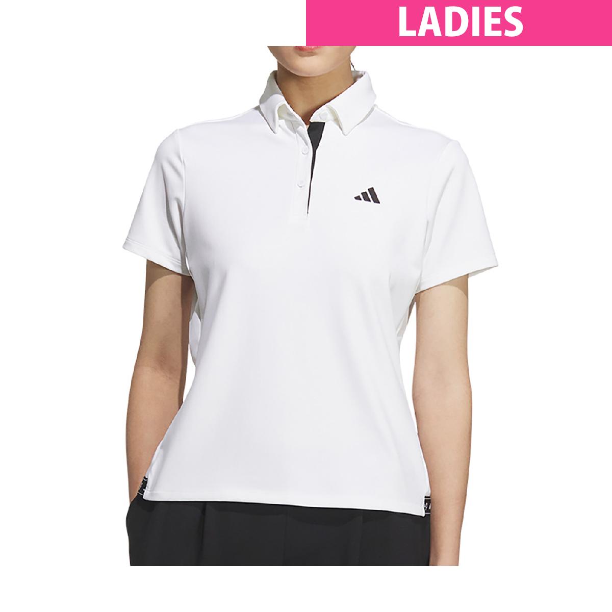 アディダス Adidas ストレッチ 半袖ボタンダウンポロシャツ レディス