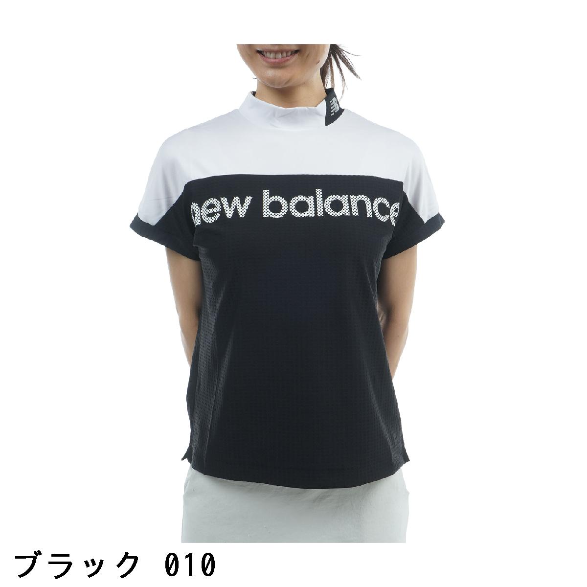 ニューバランス　New Balance　ストレッチ チェックジャカード フレンチスリーブモックネックプルオーバー　レディス