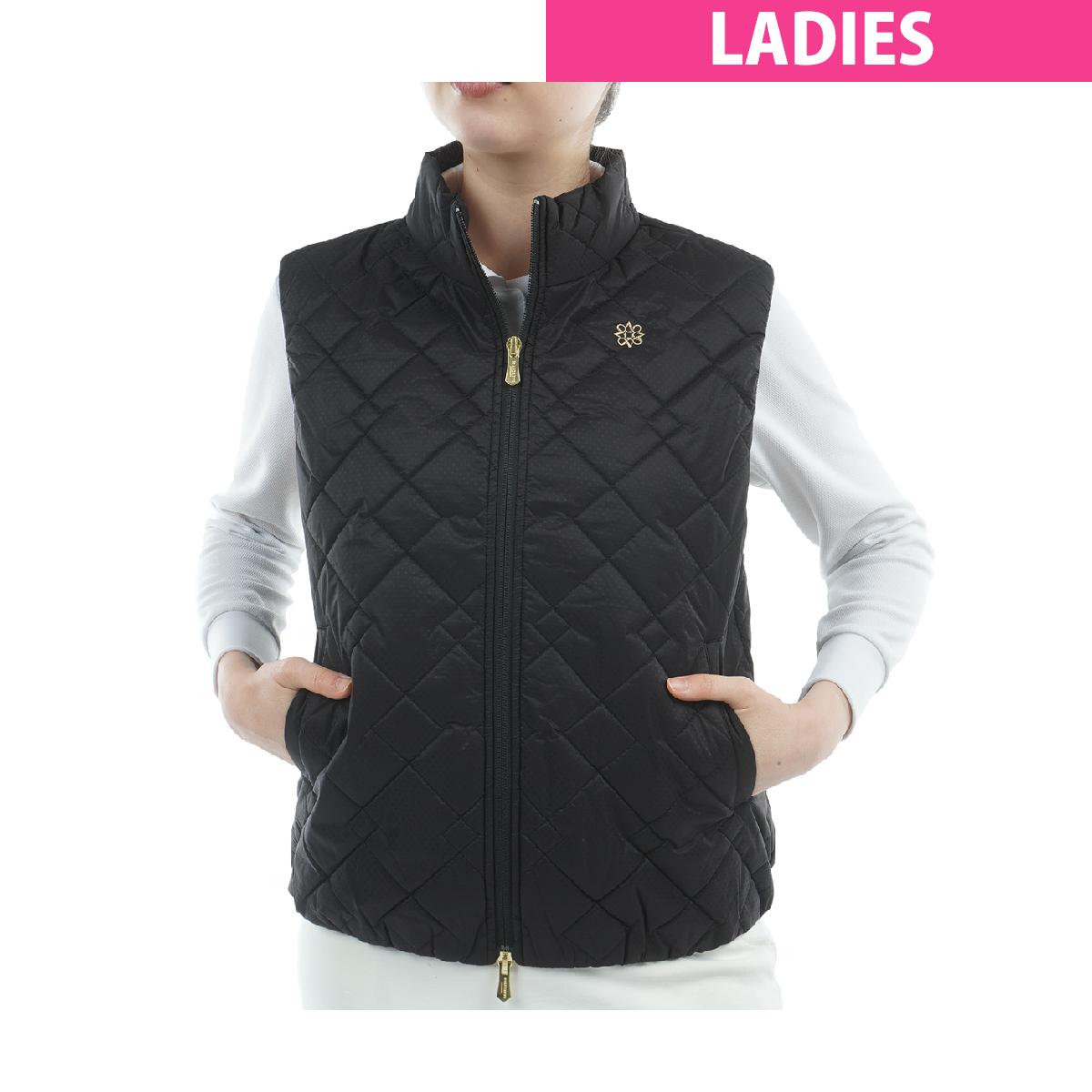 セント・アンドリュース　St ANDREWS　ドットストレッチキルトベスト　レディス