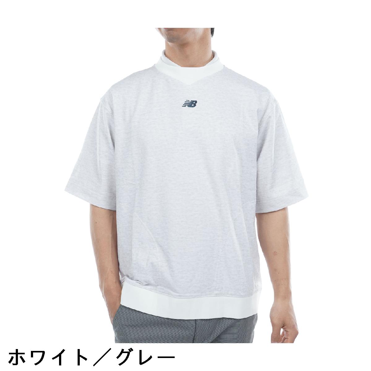 ニューバランス　New Balance　5分袖クルーネック スウェットプルオーバー