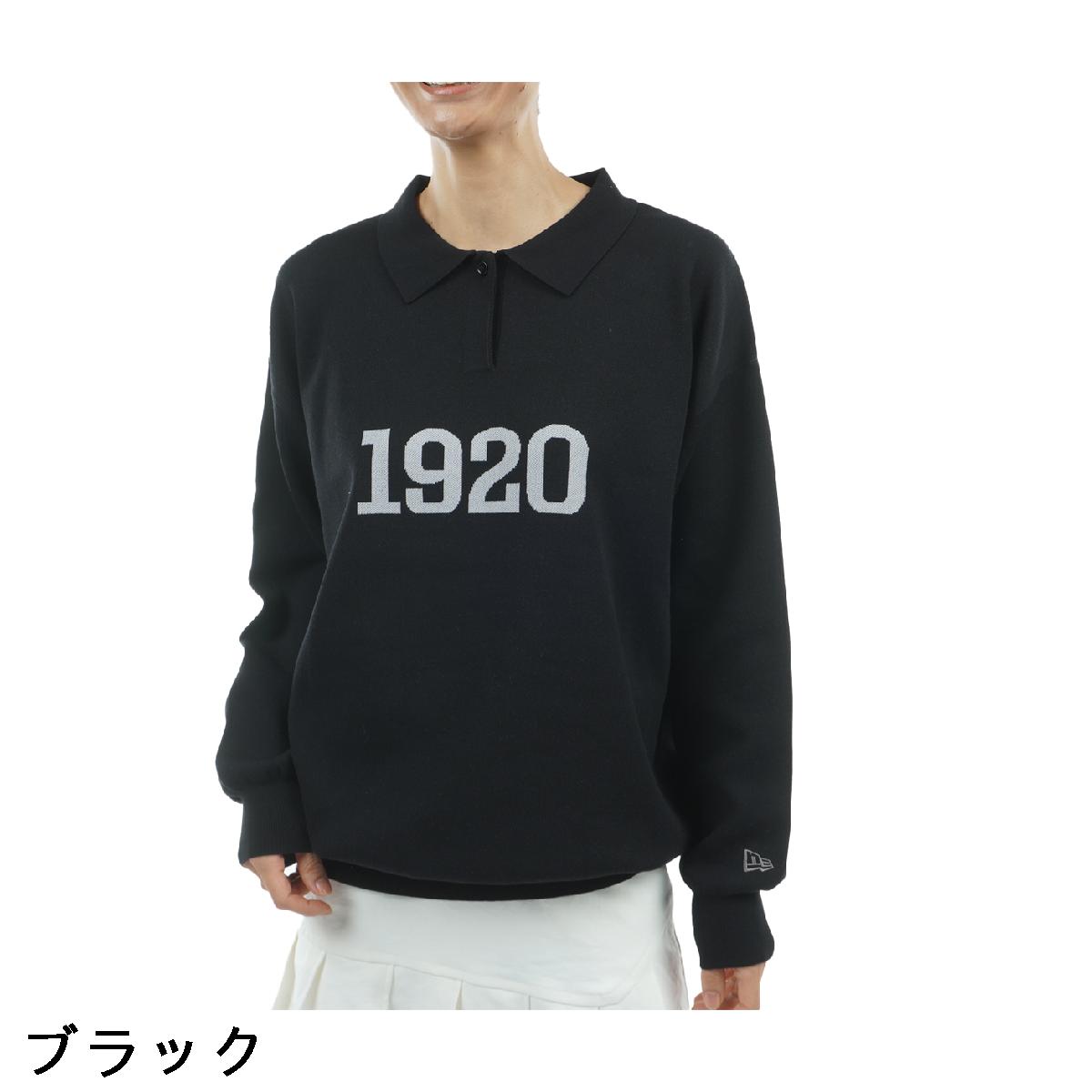 ニューエラ　NEW ERA GOLF　GFW ニット長袖ポロシャツ　レディス