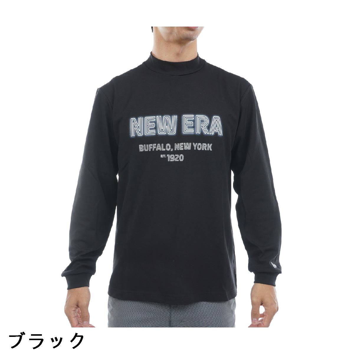 ニューエラ　NEW ERA GOLF　GF PF ネオンロゴ ミッドネック長袖Tシャツ