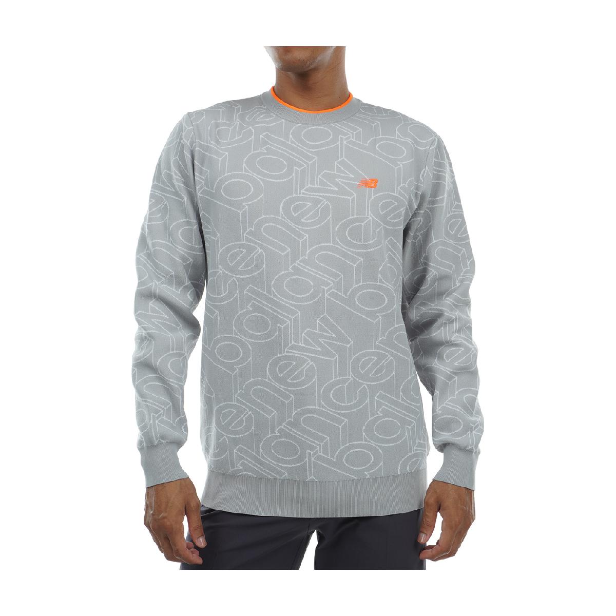 ニューバランス　New Balance　SPORT ロゴジャカード クルーネックニットプルオーバー