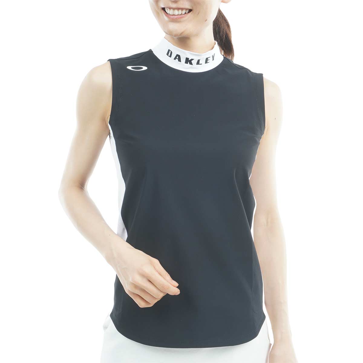 OAKLEY - オークリー　OAKLEY　ELEVATE ストレッチ クレリック モックネックスリーブレスシャツ　レディス