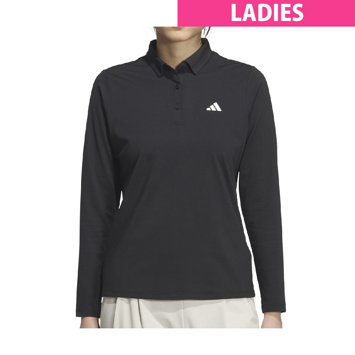 アディダス Adidas ストレッチ スリーストライプス 長袖ポロシャツ レディス