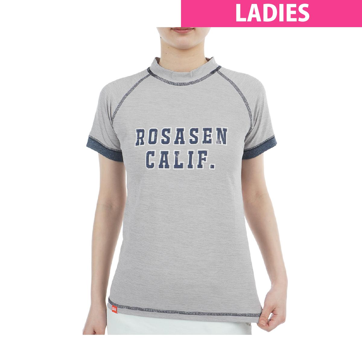 ロサーセン　ROSASEN　ソロナ天竺 モックネック半袖シャツ　レディス