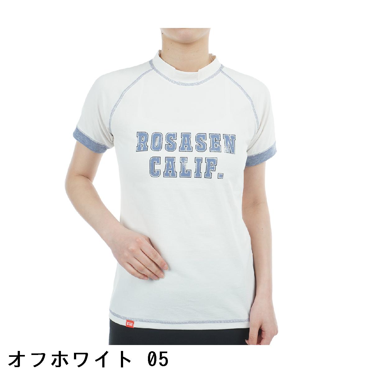 ロサーセン　ROSASEN　ソロナ天竺 モックネック半袖シャツ　レディス