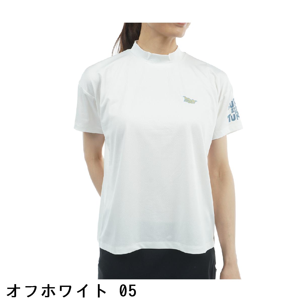 ロサーセン　ROSASEN　ストレッチ クールコア モックネック半袖シャツ　レディス